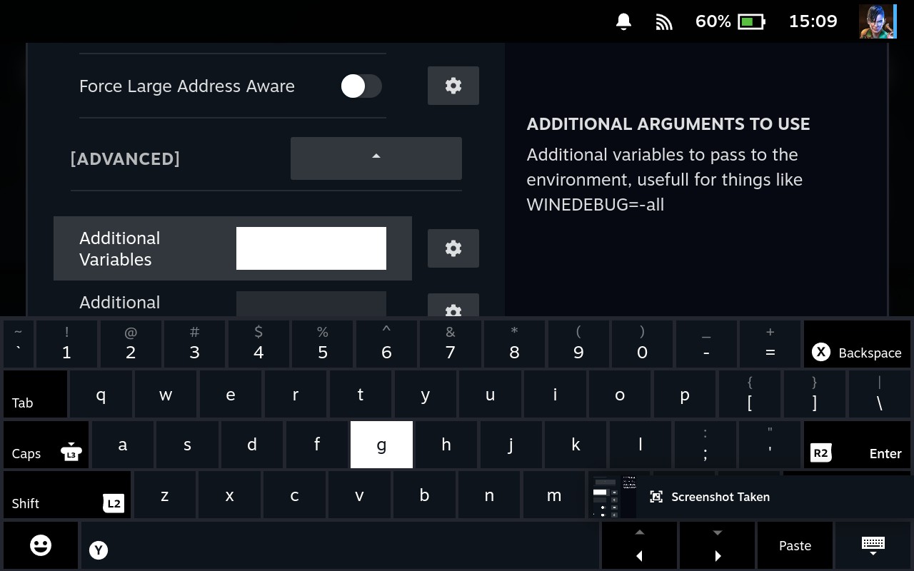 Decky Plugin Additional Variables Interface