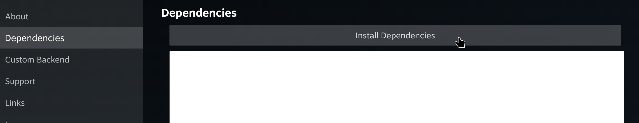 Install dependencies in Junk Store