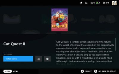 One-click game installation directly in Game Mode