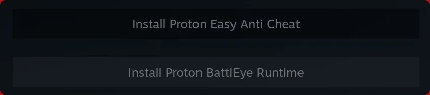 Anti-cheat dependencies already installed (greyed out)