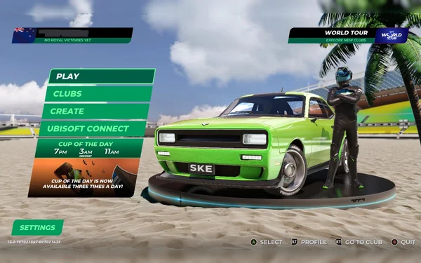 Trackmania In Game Screen